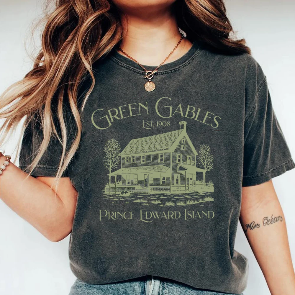 Camisa de Anne of Green Gables, camiseta de Academia de Anne with An E Light, camisas Fandom de Gables verdes, camisetas Bookstagram, camisetas de libros Unisex