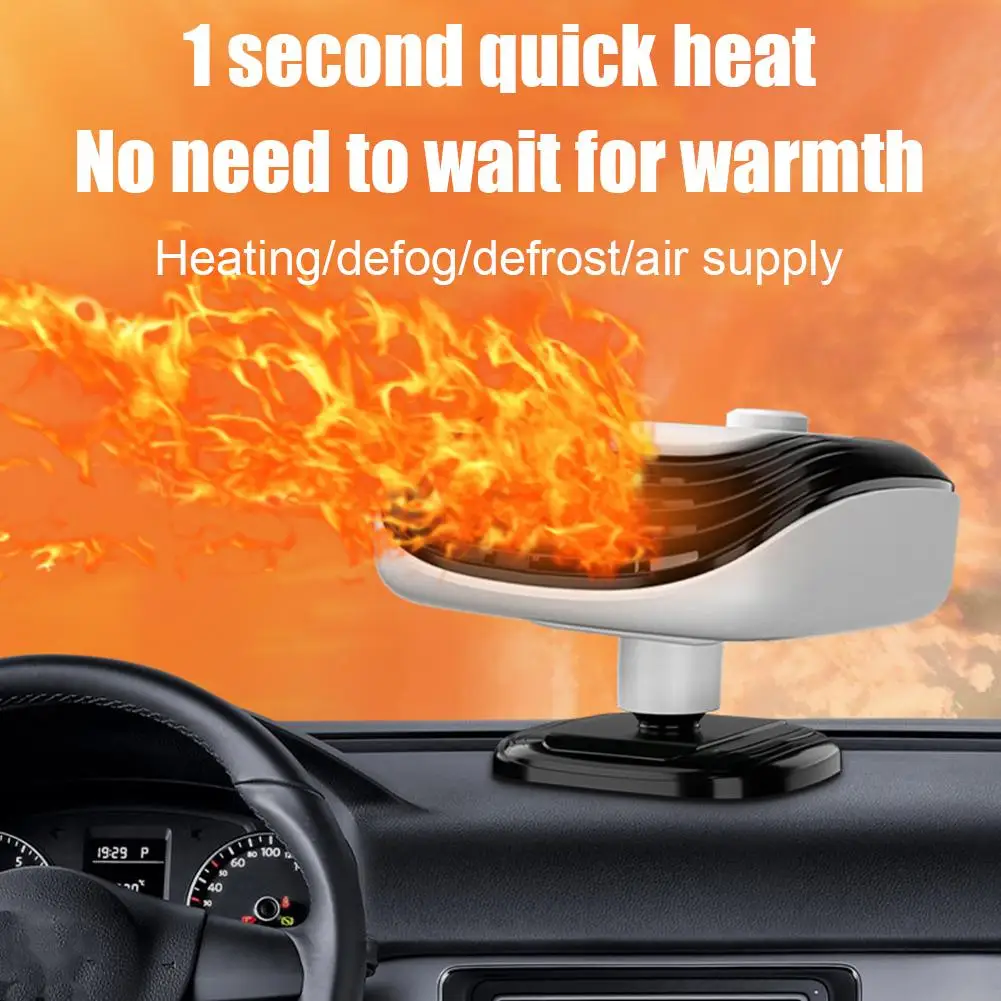 Car Defroster Windshield Heater 12V/24V 2 In 1 Heating/Cooling Fan For Auto Window Demister With Fast Heating For Truck RV SUV