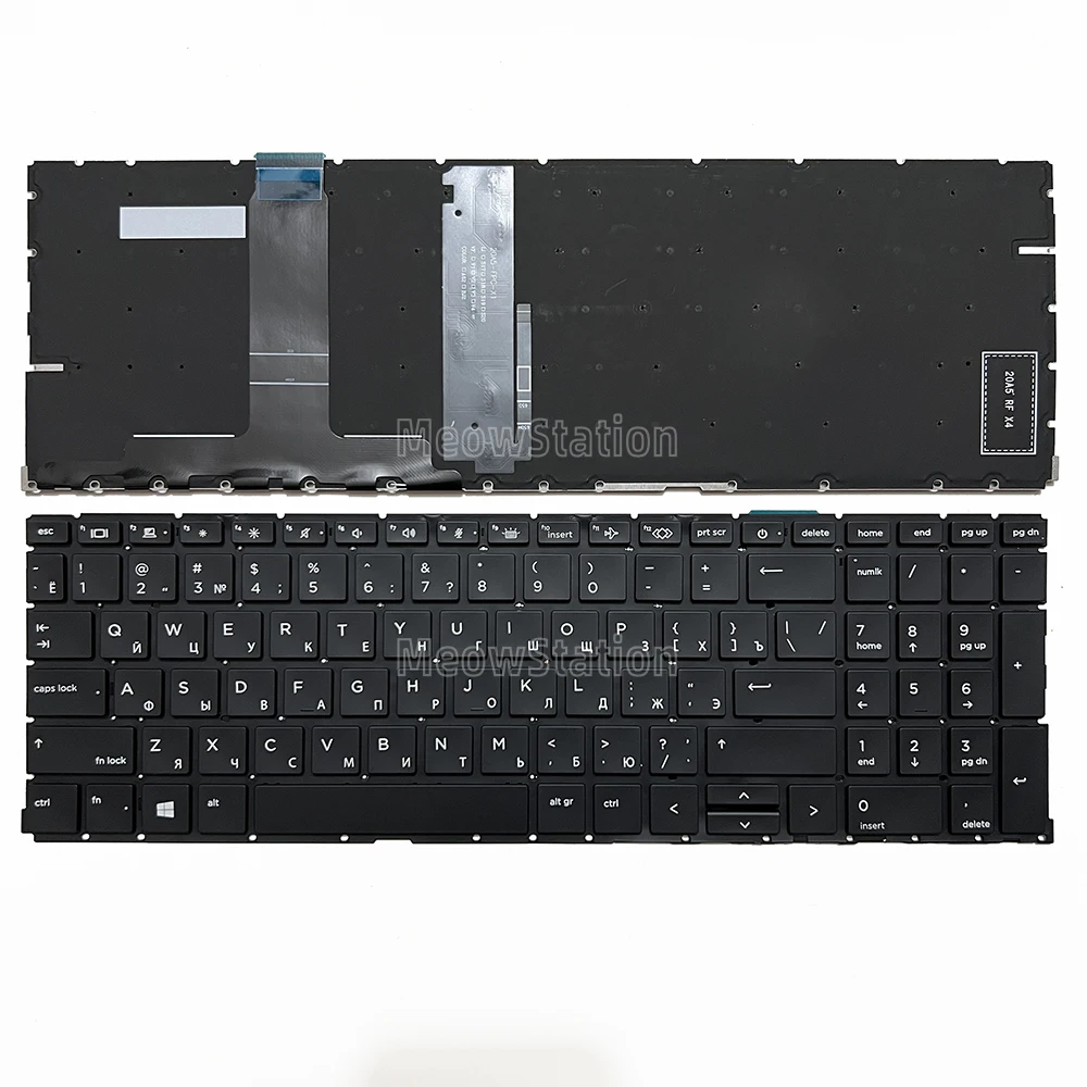 Teclado retroiluminado dos EUA/russo para HP ProBook 655R G8 G9 G10,655 G8,655 G9,650 G8,450 G8,450 G9,450 G10,455 G8 G9,455 G10,455R G8,455R G10 /ZBook Power G10 G9 G8 G7