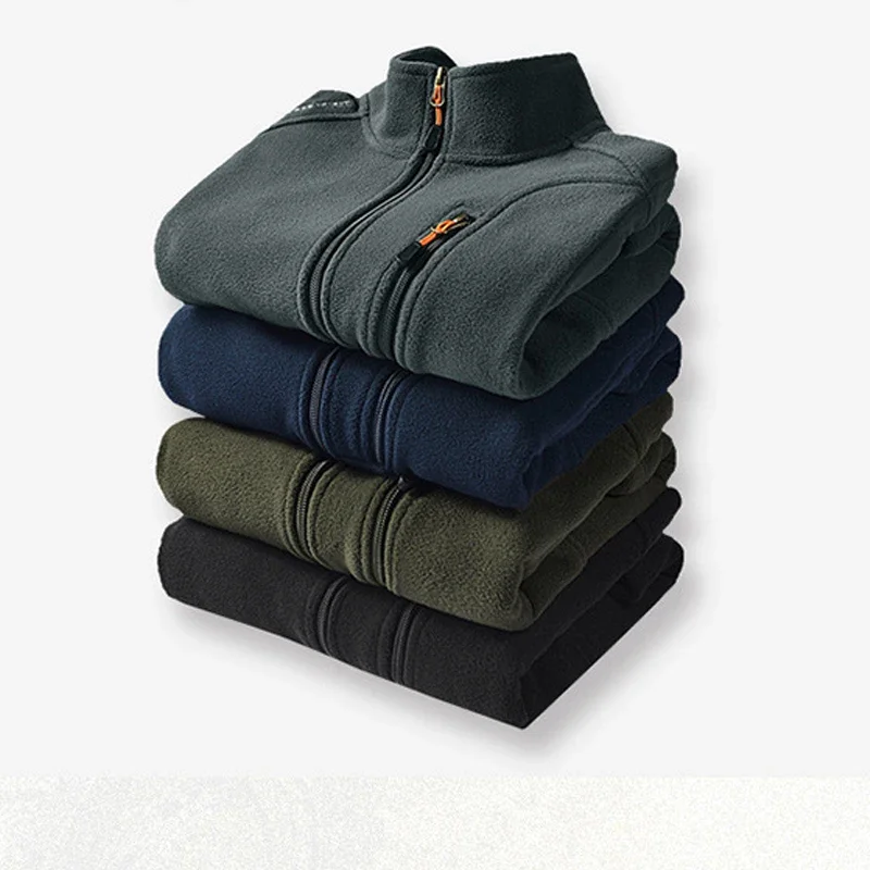 الرجال الصوف سترة دافئة جاكيتات الخريف الشتاء الترفيه صدرية في الهواء الطلق التكتيكية العسكرية الصيد التنزه دراجة نارية الصيد سترات