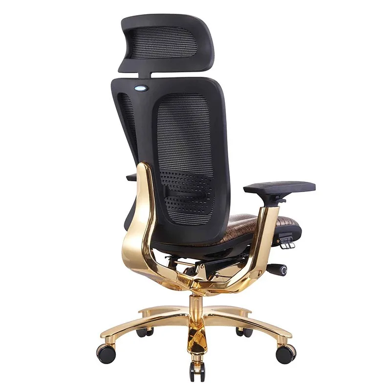 Office leather chair, office chair comfortable sedentary ergonomic chair