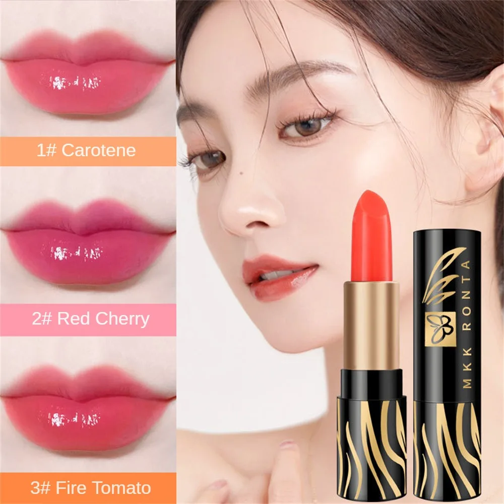 Color Changing Lipstick Gradient Finish Do Not Fade Convenient Smooth Lip Makeup Moisturizing Lip Balm Velvet Texture Rich Color