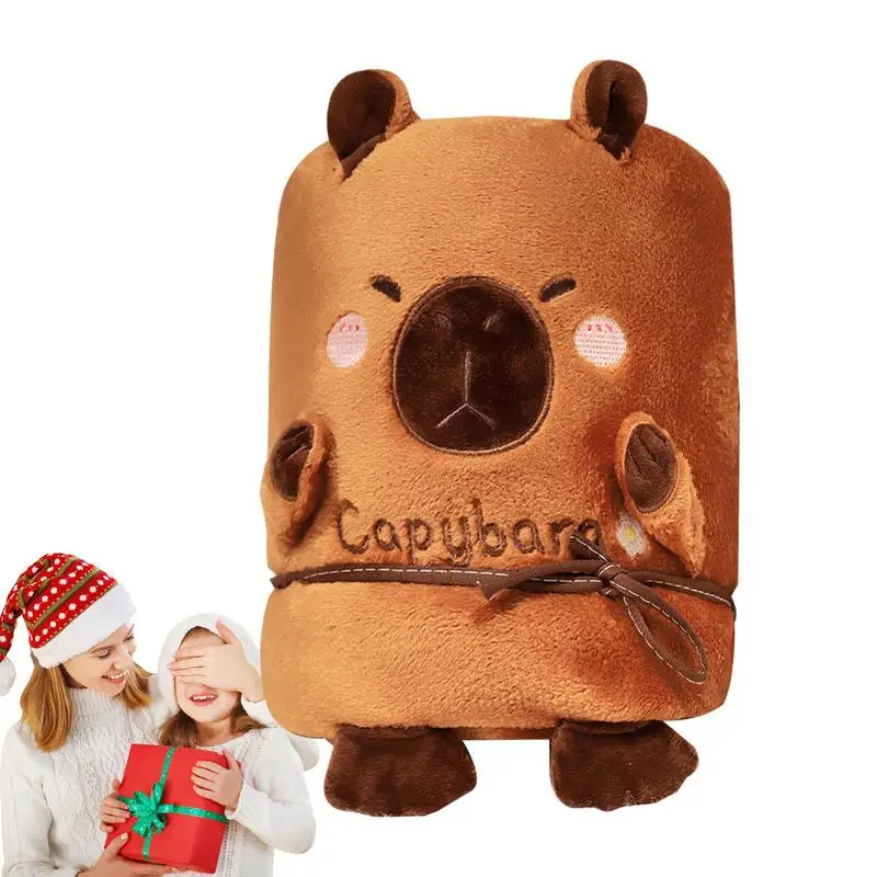 Capybara Everak Soft Capybara Blanket, Wearable Hoodie, Cape Unisex, Warm Homewear, Glutnel Blanket, Sleepwear, Christmas, Birthday Gift