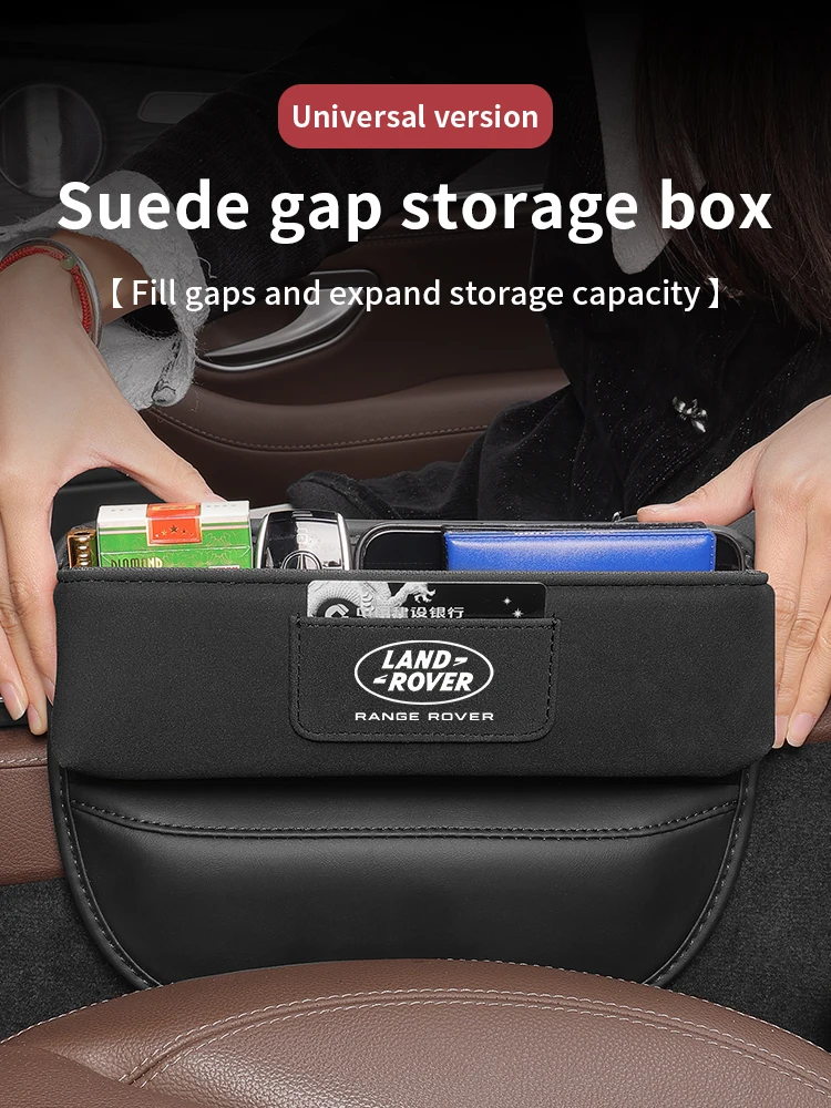 

Car Suede Seat Crevice Storage Case For Land Rover Range Rover Defender Discovery 4 Evoque Velar Freelander Car Seat Storage Box