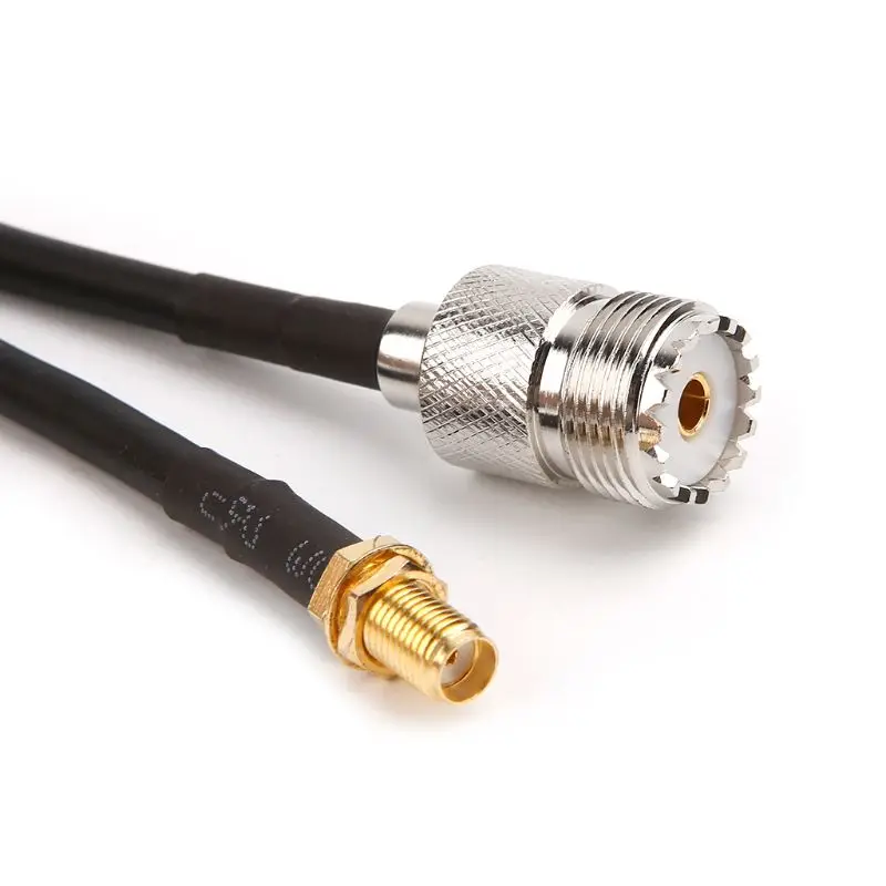 Sma fêmea para uhf so239 pl259 fêmea rg58 trança rf conjunto coaxial cabl dropshipping