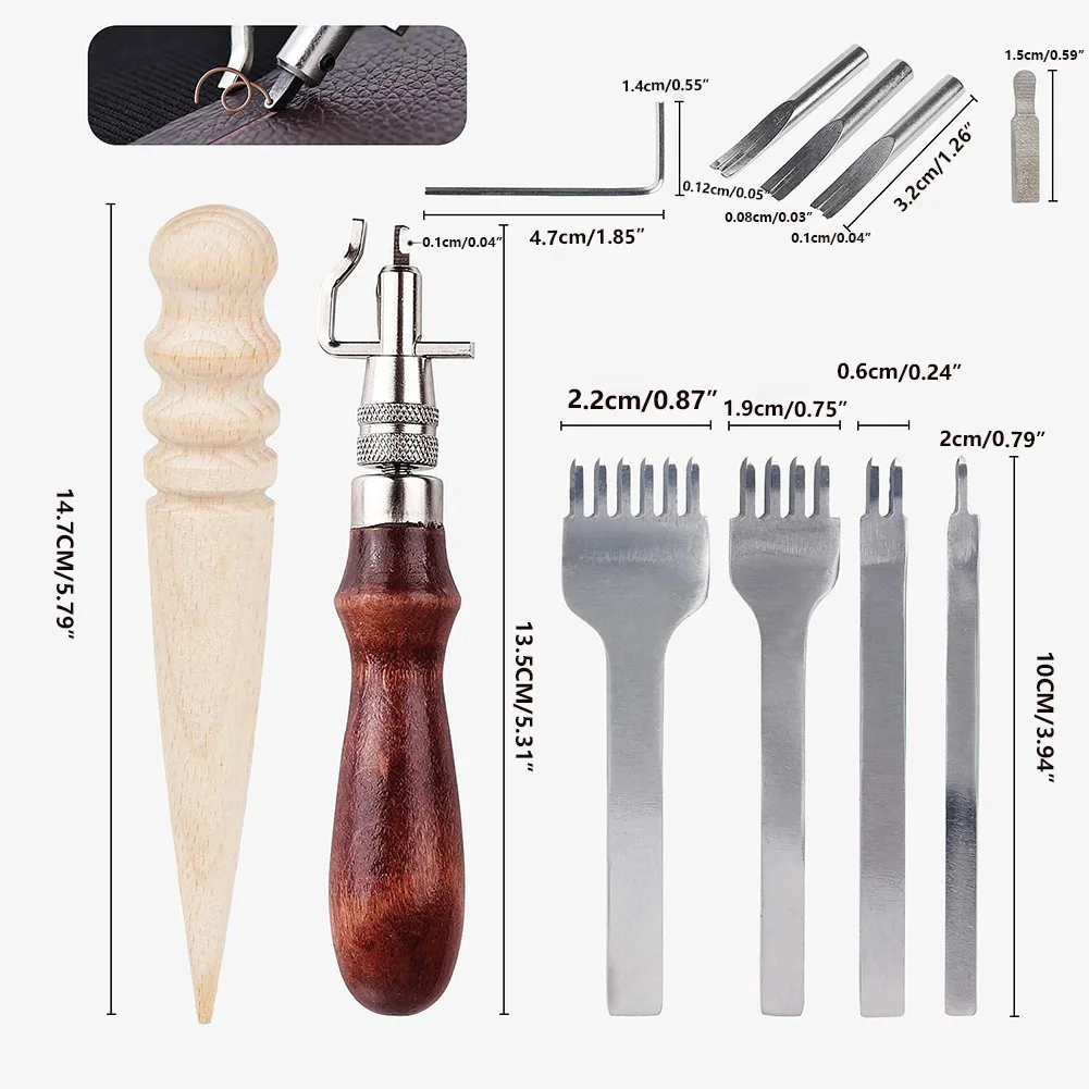 Herramienta de Cuero Ajustable - Groover Stitching Tool reseña y precio