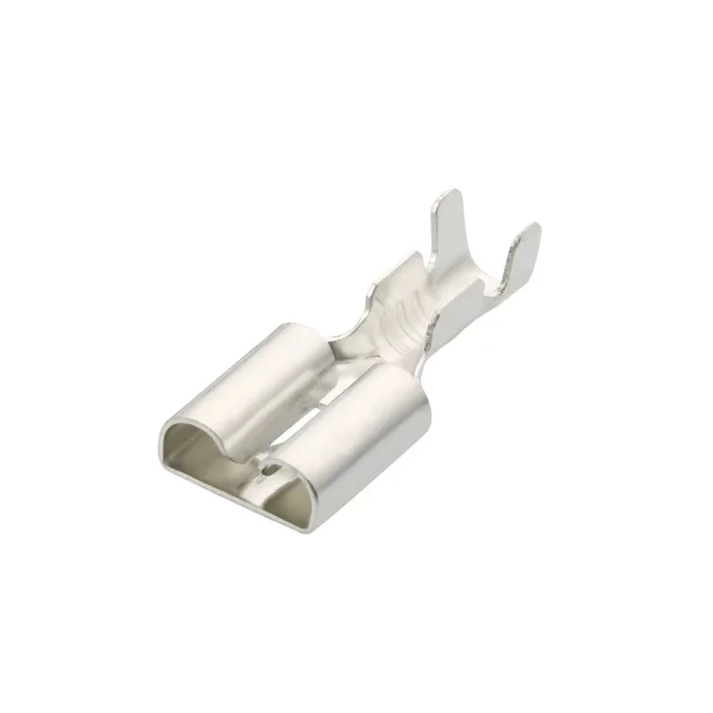 T090F 6.3 flat plate barbed plug spring A-pin automotive relay socket wiring copper terminal DJ623-E6.3A