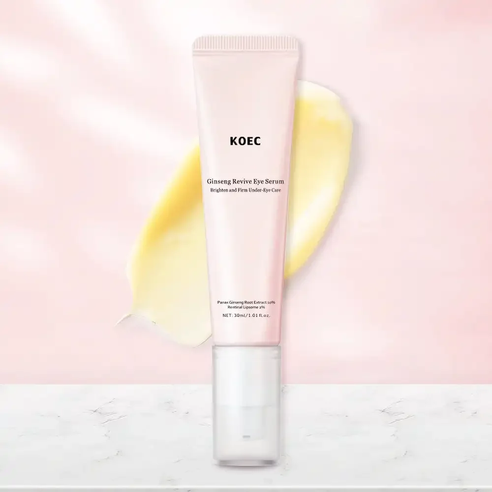 KOEC 10% Korean Ginseng + 2% Retinol Revive Eye Serum Cream Firming Brightening Hydrating Anti-aging Niacinamide Eyes Care