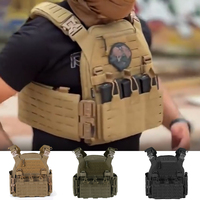 Tactical Plate Carrier Lightweight Protection Vest Features Laser-cut , Quick-release Egress System Military Airsoft Training