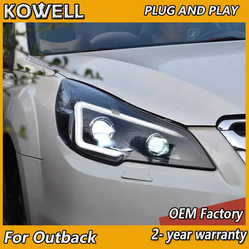 Car Styling for Subaru Outback Headlight 2010-2017 Legacy Head Lamp DRL Turn Signal Low High Beam Projector Lens