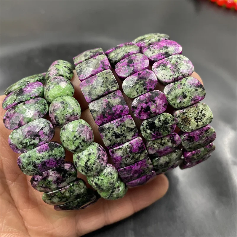 

Браслет ручной работы с красным и зеленым сокровищем, мужской и женский цветной нефритовый браслет, модный темперамент, универсальный для путешествий