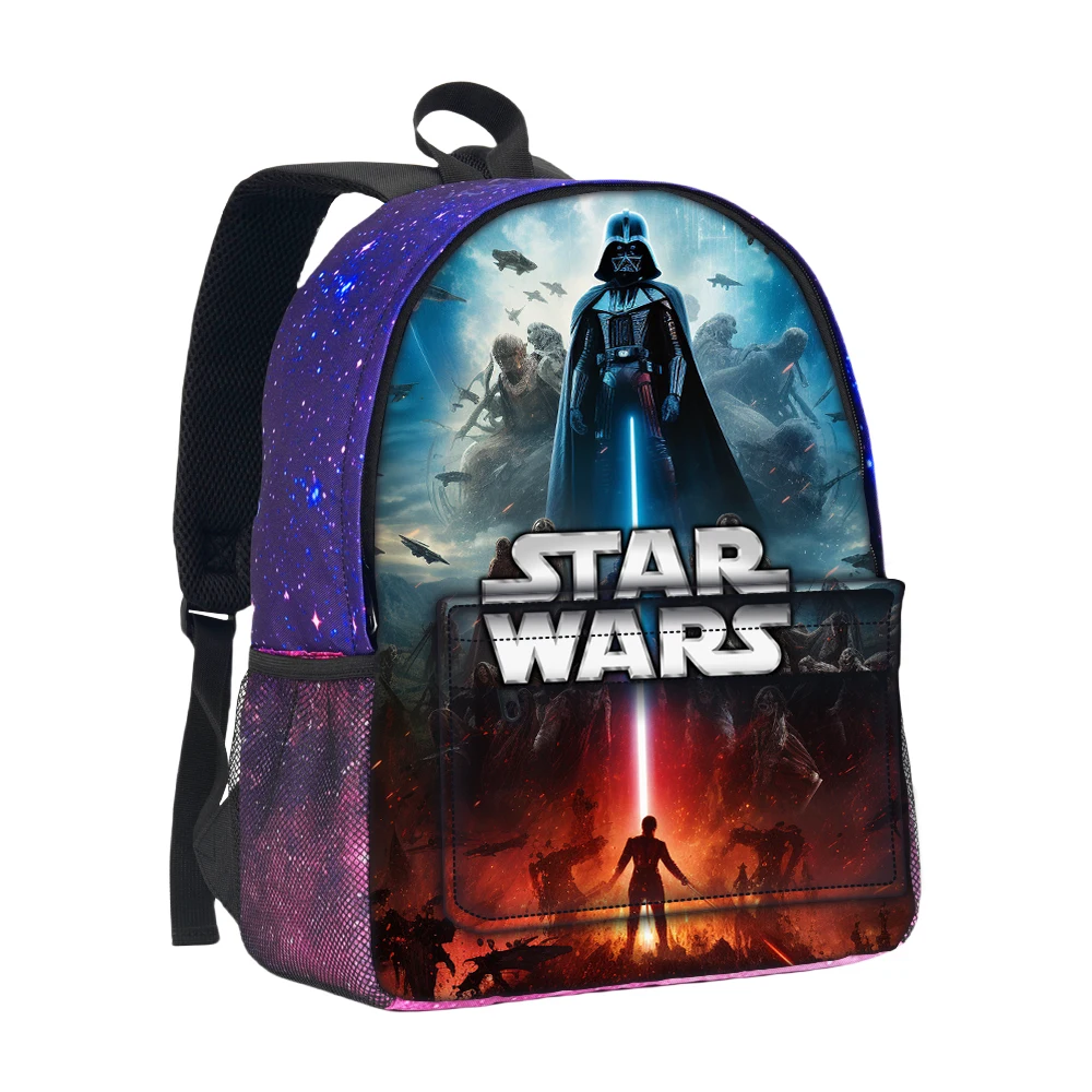 Star Wars Movie Starry Sky Backpack School Bag Large Capacity Mochila Rucksack School Boys Girls Backpack Knapsack