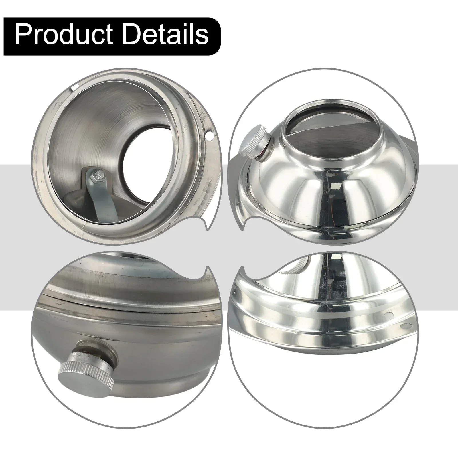 

Регулируемый носик из нержавеющей стали, кухонное вентиляционное отверстие, сферическая дымовая вытяжка, кухонные принадлежности, 110 мм, 160 мм, 200 мм, нагрев, охлаждение, вентилятор