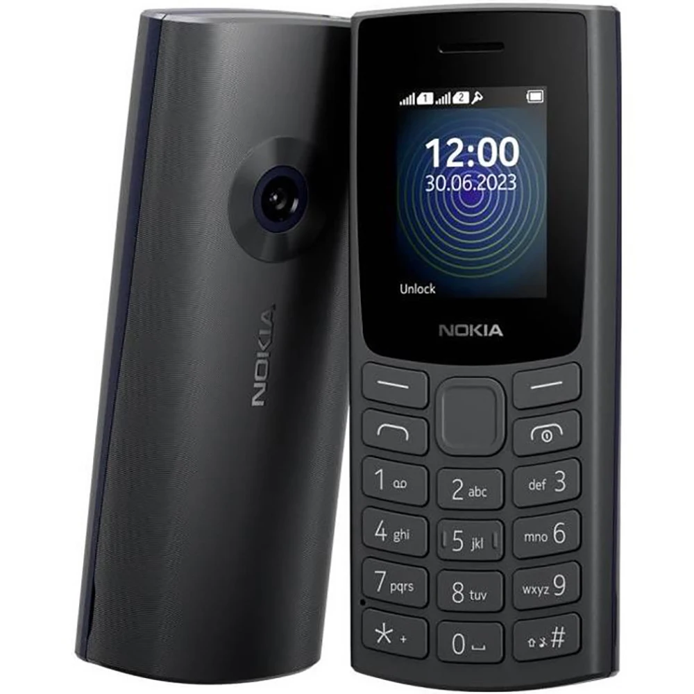 Teléfono Nokia 110 4G 2023 de Repuesto, Pantalla de 1.8 Pulgadas, 1000 mAh, Radio FM, Bluetooth 5.0, Interfaz USB-C, Linterna LED, MP3, Desbloqueado