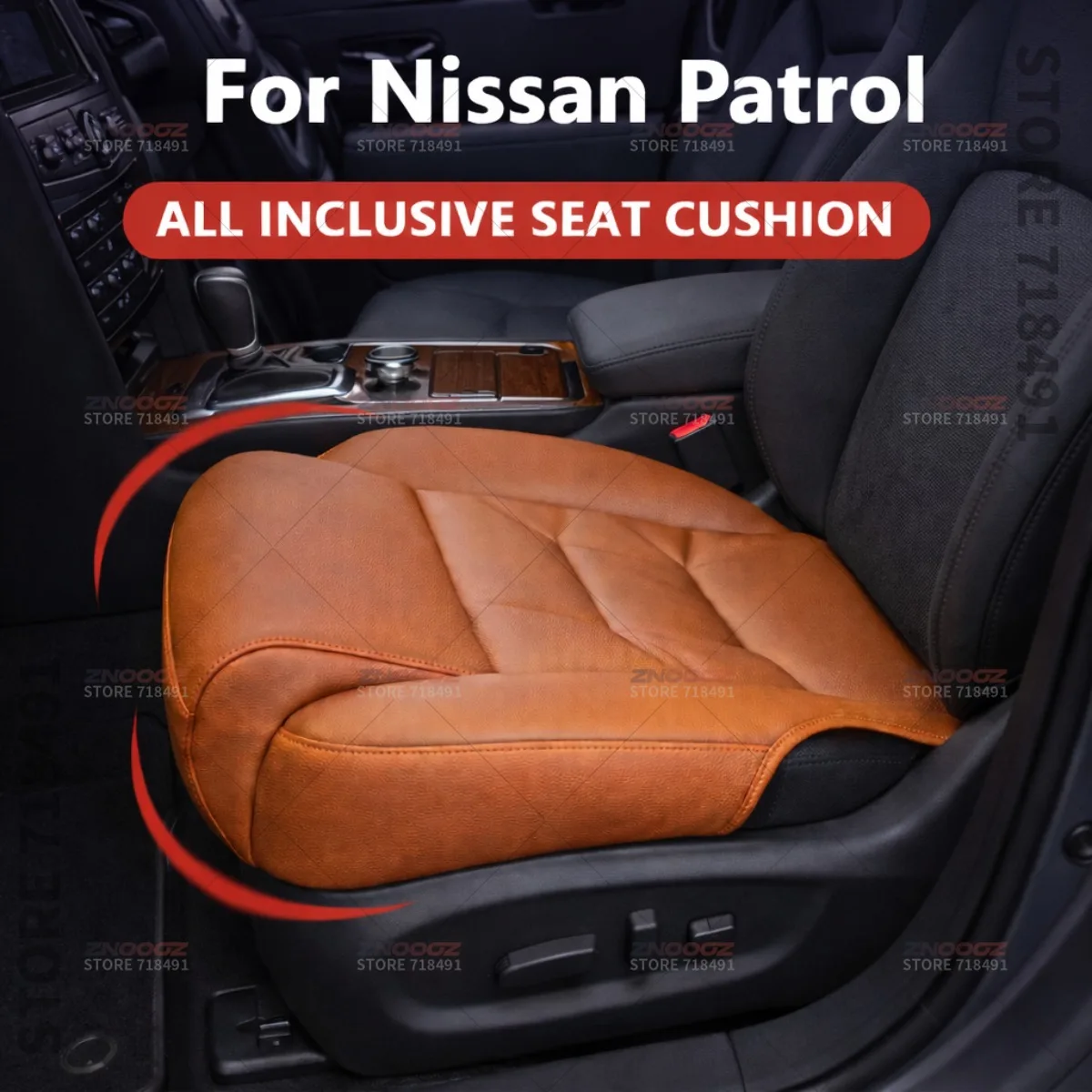

For Nissan Patrol Car Seat Leg Support Extension Seat Cover Memory Foam Extender Cushion Interior Accessories