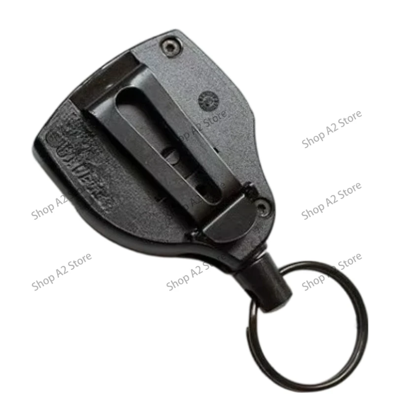 Anti-Lost S48K Retractable Key Reel, 120cm Stretch Keychain with Wearable Back Clip