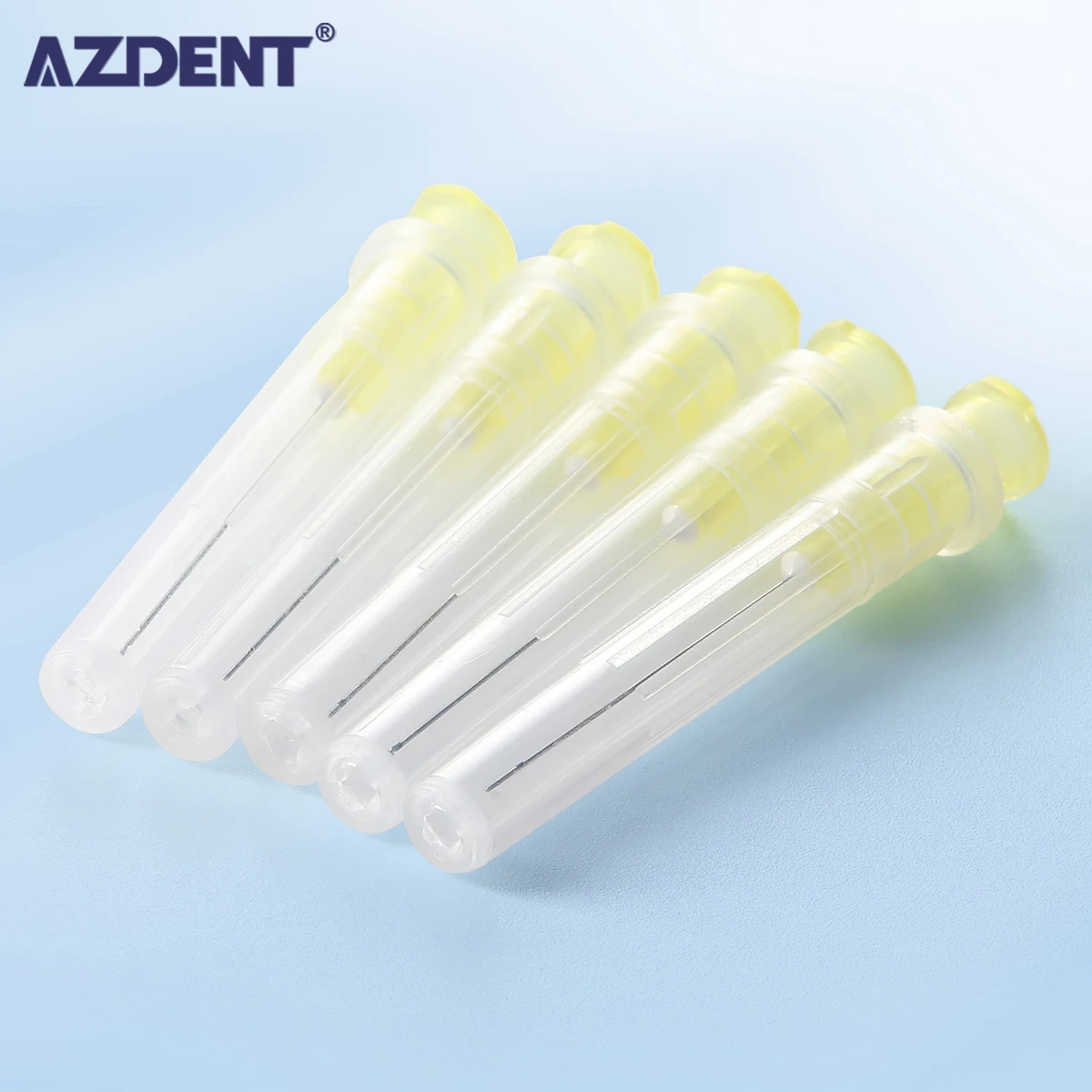 

100PCS AZDENT Dental Irrigation Needle Tip Endo Needle Root Canal Irrigation Tip 30G Double Vent Syringe Tip Dentistry Material