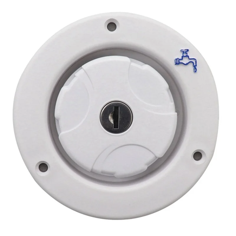 Trailer Tank Caps Accessory With Lockable Filler Neck For RV Camper Fresh Water Tanks - Caravan Water Fill Inlet-N25R