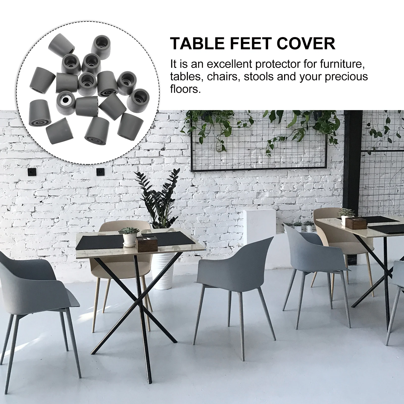

20pcs Chair Leg Protectors Floor Protectors For Chairs Durable Pvc Iron Material No Tools Needed Decorative niture Leg Covers