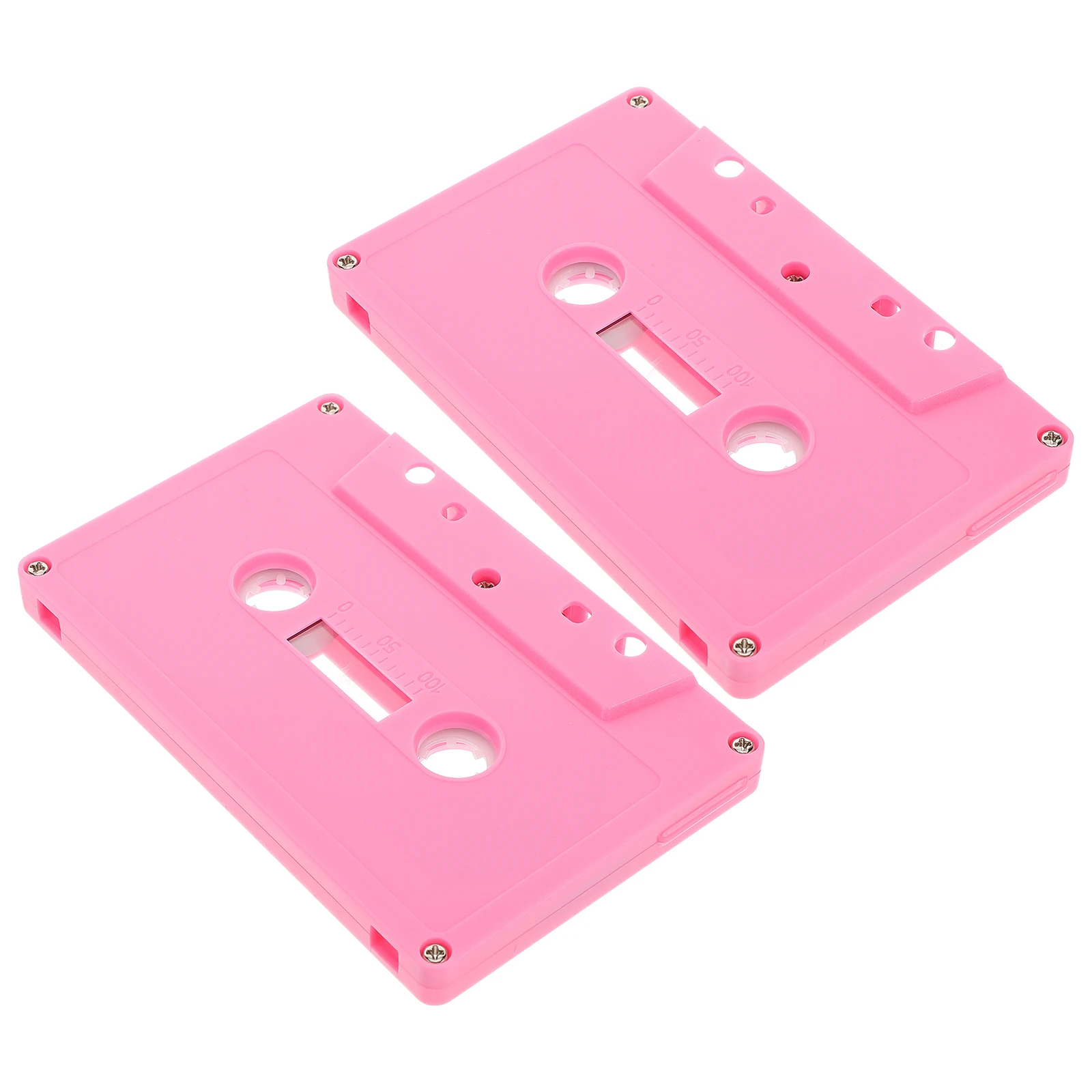 

2 Pcs Retro Tape Cassette Music Tapes Blank Audio Color Empty Decor Cassettes Ornament