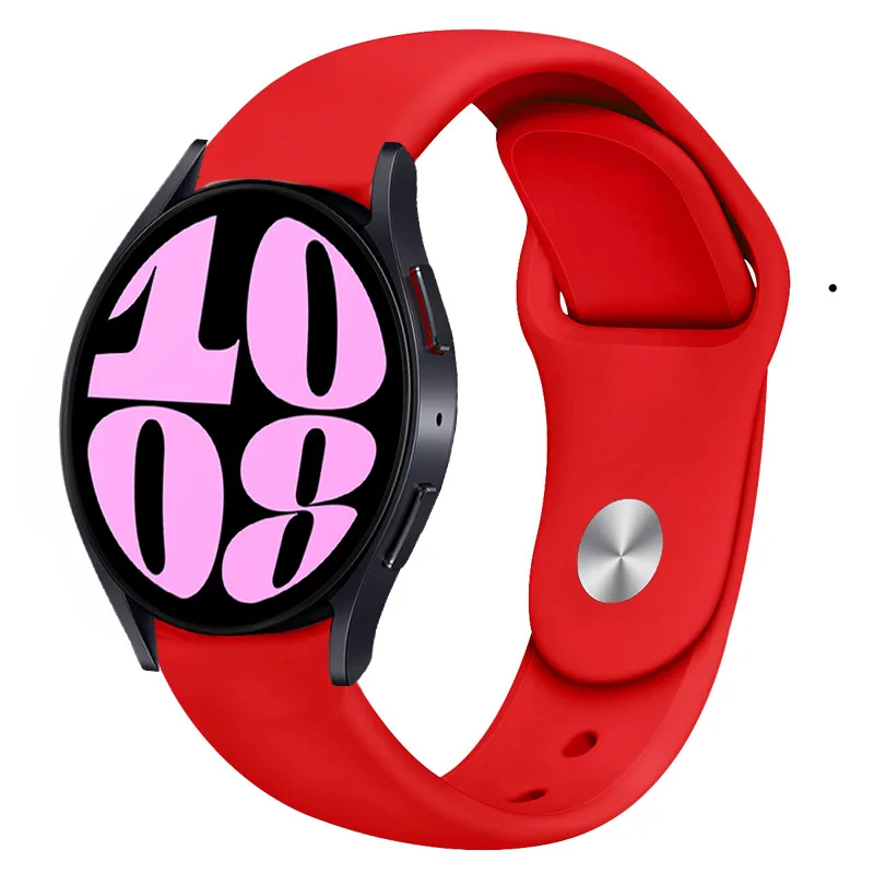 20 مللي متر 22 مللي متر سيليكون حزام لساعة سامسونج جالاكسي 7 6 5 4 كلاسيك 5 برو لهواوي ساعة 5/4/GT5 سوار Amazfit GTR/GTS 4 الفرقة
