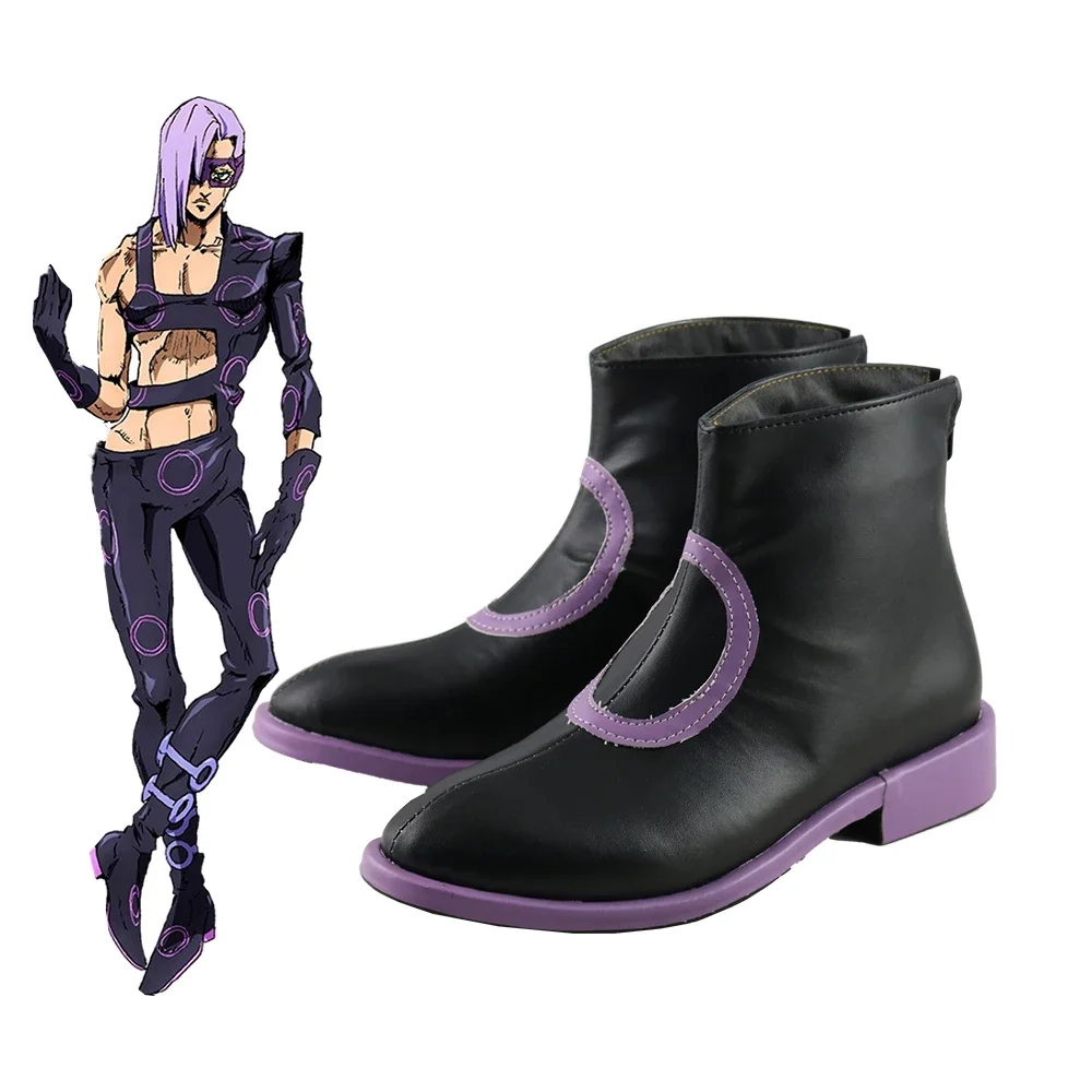 chaussures-de-cosplay-anime-jojo-bizarre-adventure-melone-bottes-accessoires-d'halloween