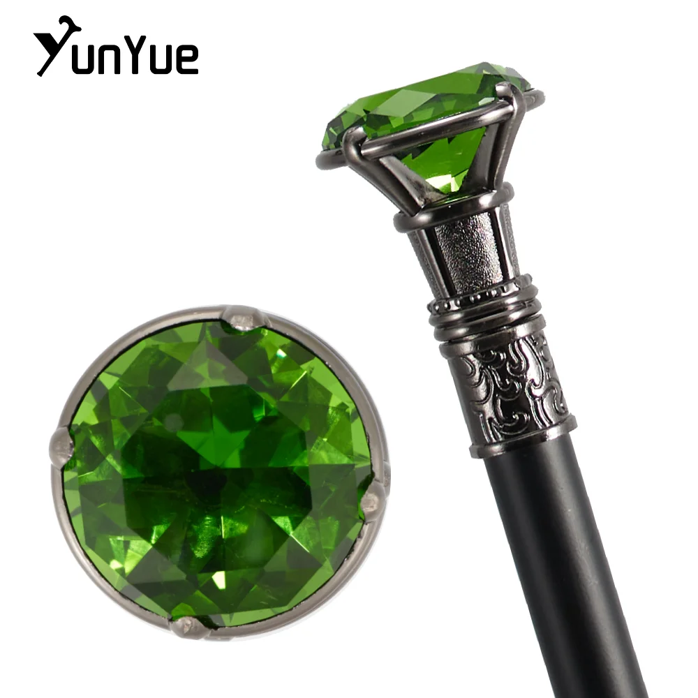 الشظية الخضراء الماس نوع عصا المشي شهم أنيقة أزياء الفن الزخرفية عصا للمشي سيدة خمر حزب تأثيري الصولجان #2