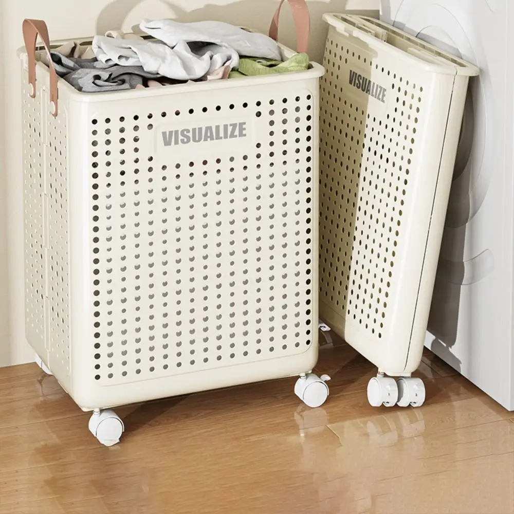 

Toy Storage Basket Fold Laundry Hamper Multi-Purpose Hollow Storage Box Dirty Laundry Baskets Imitation Rattan Basket