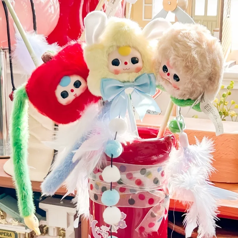 

New Genuine Baby Three Teasing Stick Blind Box Cat Toy Bell Interactive Pet Supplies Cute Surprise Gift For Cats Spot Goods