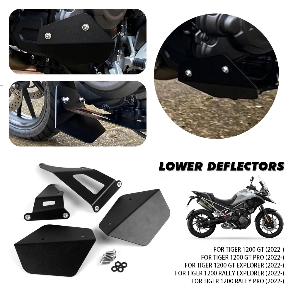 

Motorcycle Accessories Lower Deflectors Fairing For Tiger 1200 Tiger1200 GT Pro Explorer Rally 2022- Splash Foot protector Guard