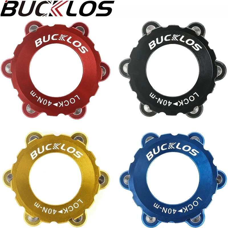 BUCKLOS Bicycle Center Lock To 6 Bolt Rotor Lock Ring Adapter for Shimano Road Bike Disc Brake Rotor Lock Cover Ring Converter