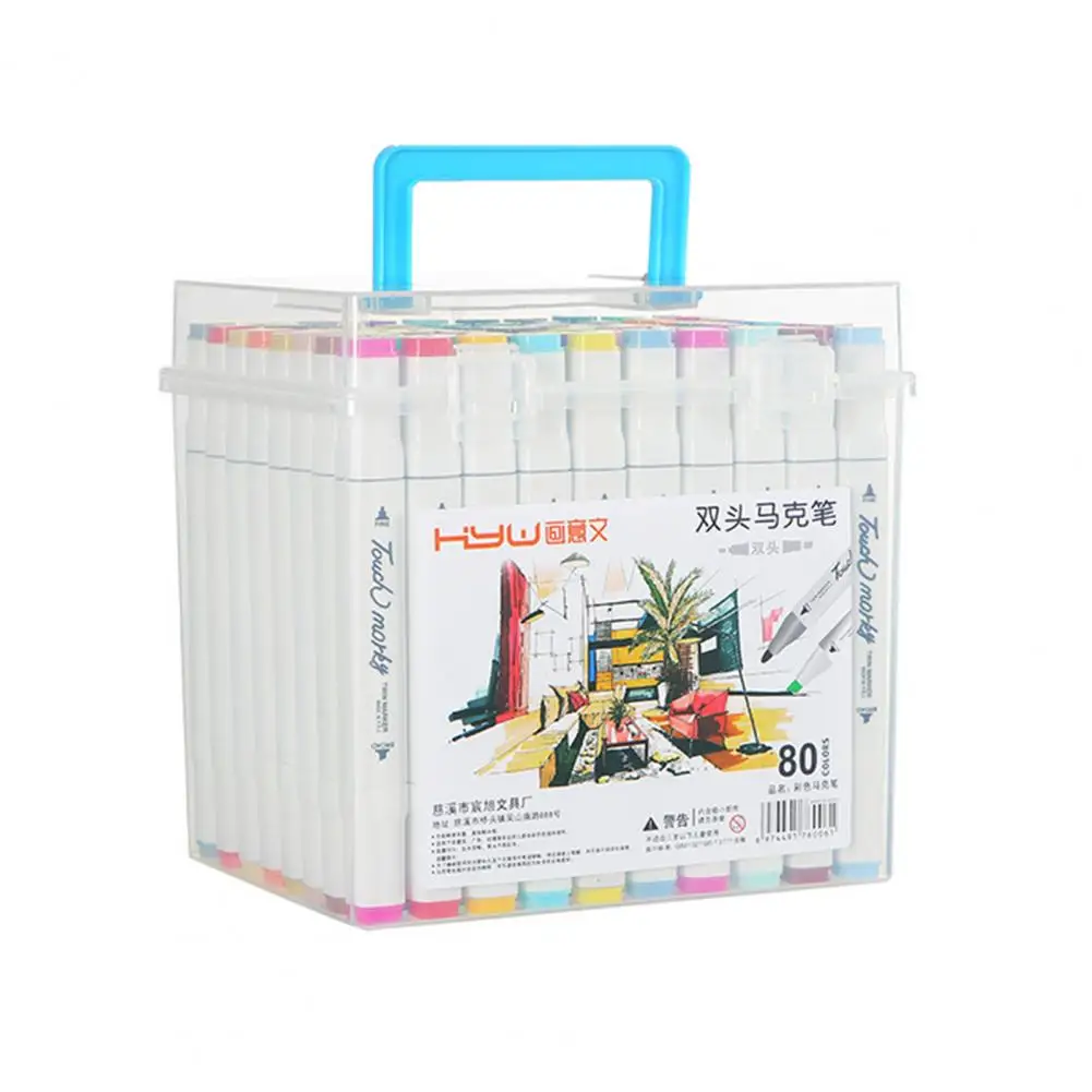 도매 및 직송 알코올 기반 다기능 듀얼 헤드 드로잉 아트 마커 펜, 컬러링 마커, 학교 용품, 1 세트