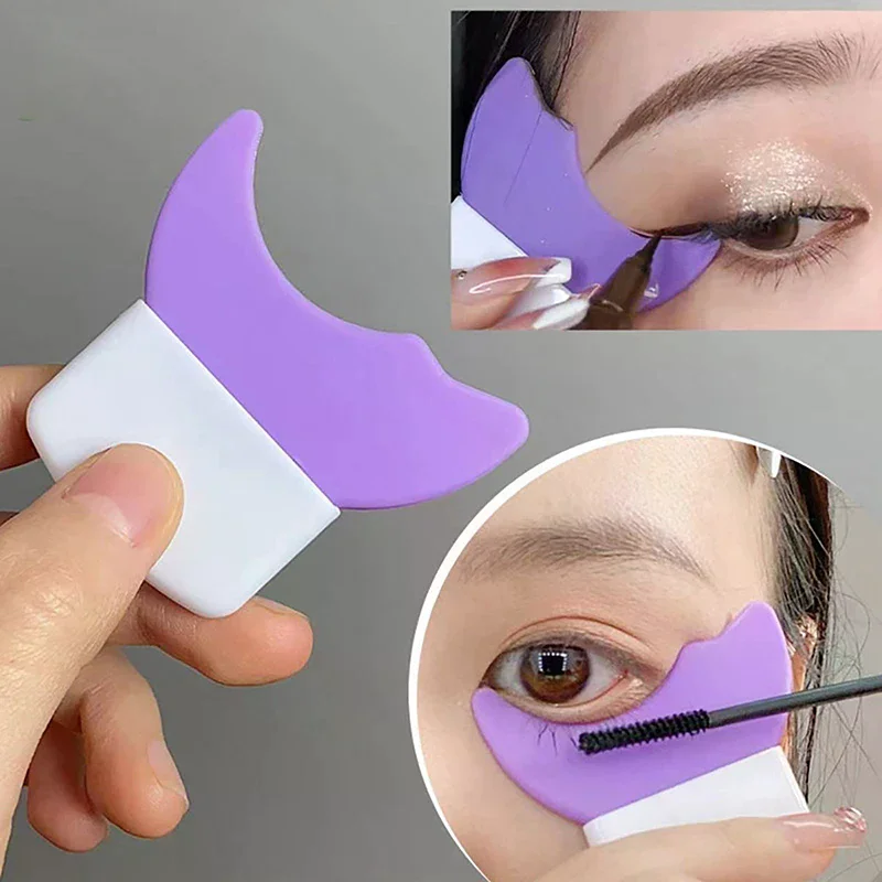/YOV/Template Mascara Applicator Multifunctional Silicone Brush Lash Stopper Eye Makeup Tool for Eyelashes Baffle Eyeliner