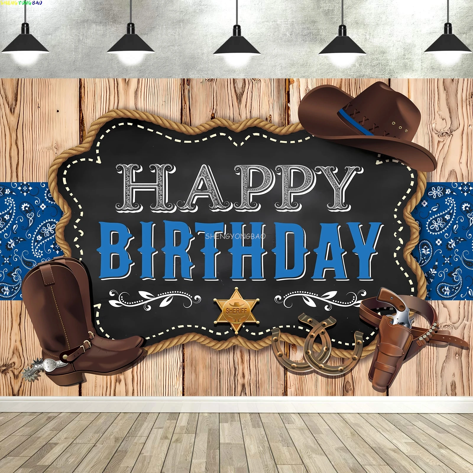 

Baby Shower Happy Birthday Party Photography Backdrops Newborn Kids Air Balloon Princess Tropical Jungle Photo Background BB-52