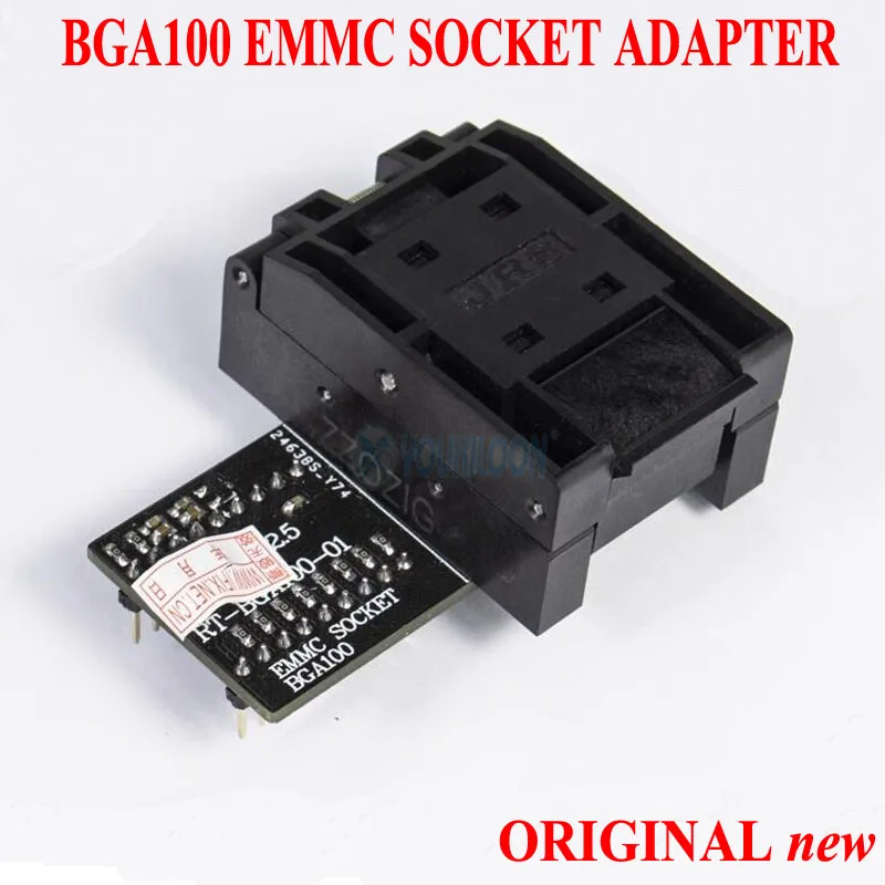 NEW Original RT-BGA100-01 EMMC BGA100 Socket Adapter For RT809H Universal Programmer