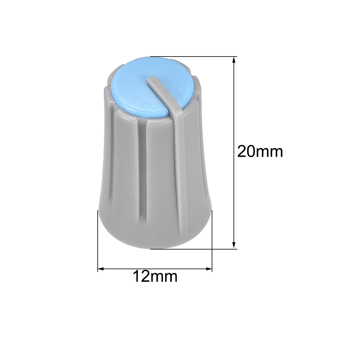 10Pcs D Half Shaft Plastic Knob 6mm Potentiometer Control Knobs Guitar Volume Switch Knob Potentiometer Rotary Encoder Knob Cap