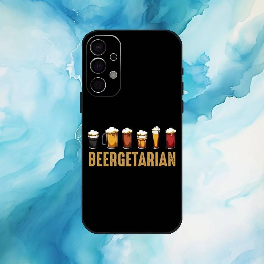 حافظة هاتف Beer Alcohol لهاتف سامسونج جالاكسي A73، A72، A71، A70، A53، A52، A51، غطاء أسود ناعم آخر #2