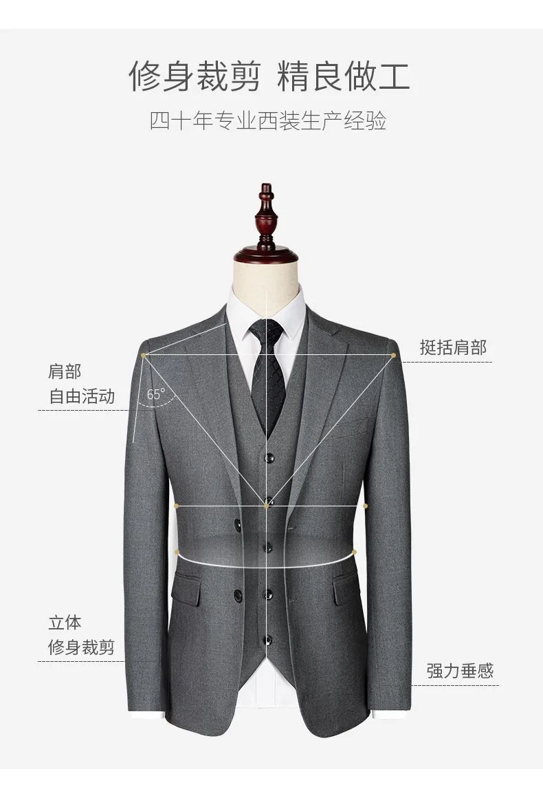 One-AT3 high-quality formal and slim fit suit