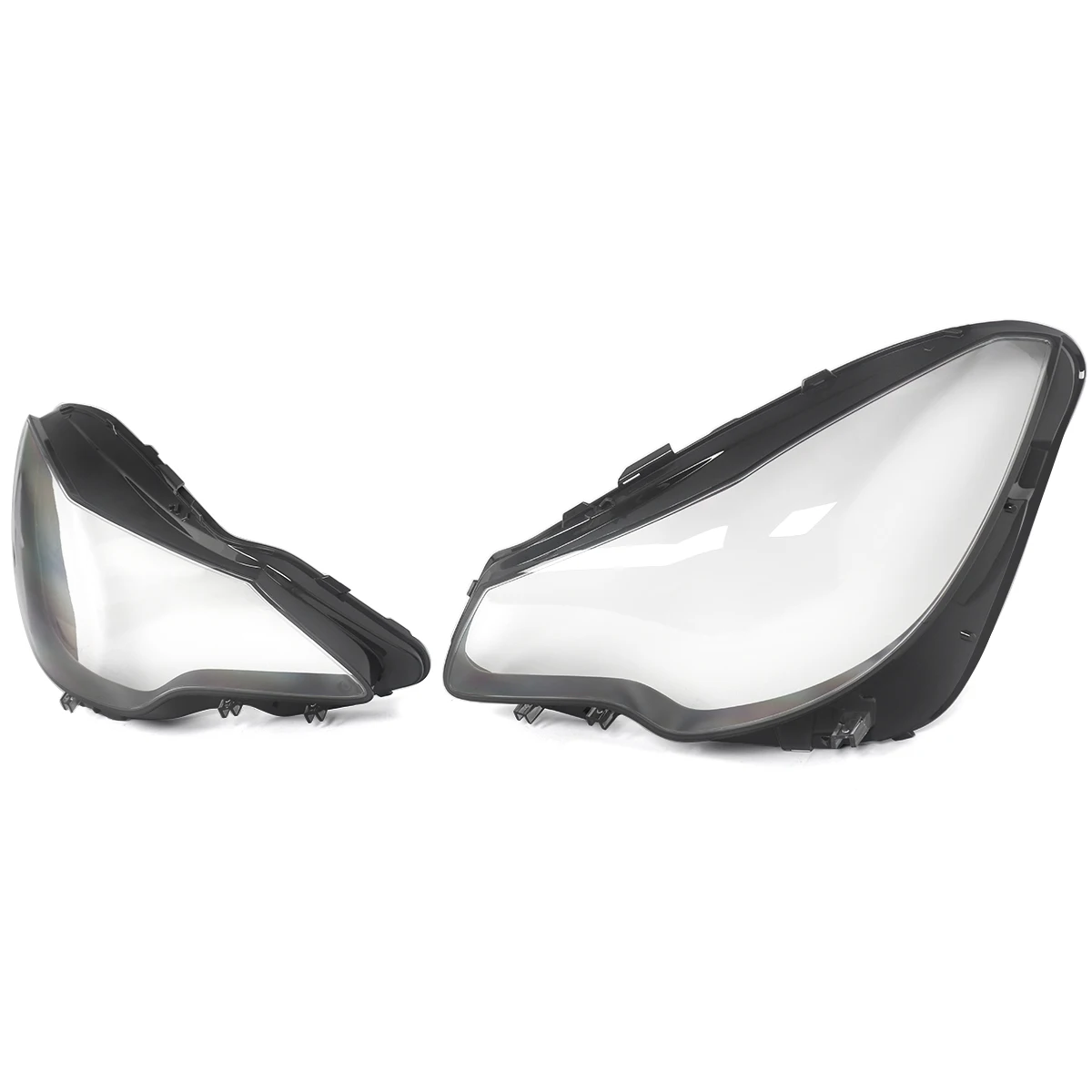 L + R عدسة المصباح الأمامي غطاء زوج لمرسيدس W207 E350 E400 E550 كوبيه 2014-2017 #4