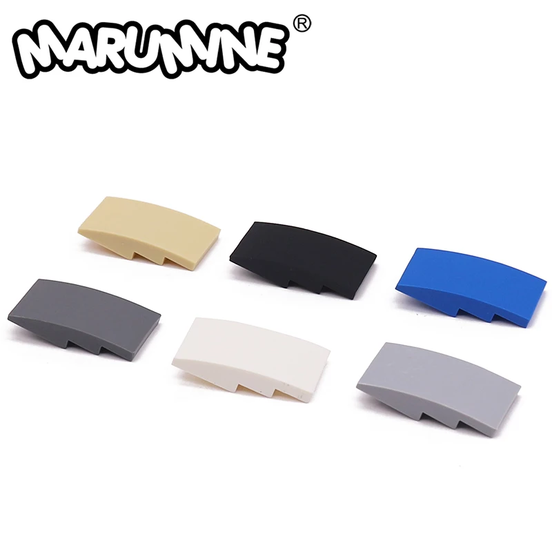 

MARUMINE 100 шт. кривая наклона 4x2 MOC части кирпича 93606 технология Строительный блок Набор DIY строительные детали