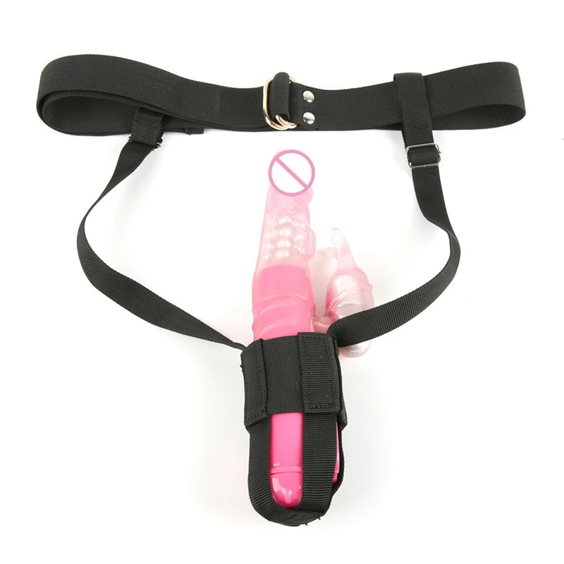 Female Chastity Belt BDSM Women Forced Orgasms Vibrator Holder Bondage Nylon Panties Adjustable Restraint Sexy Underwear