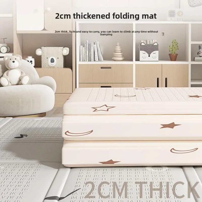 Baby Play Mat Foldable Thick Foam Crawling Mat Non Toxic Waterproof Floor Rug for Infant Toddler Summer Activity Area