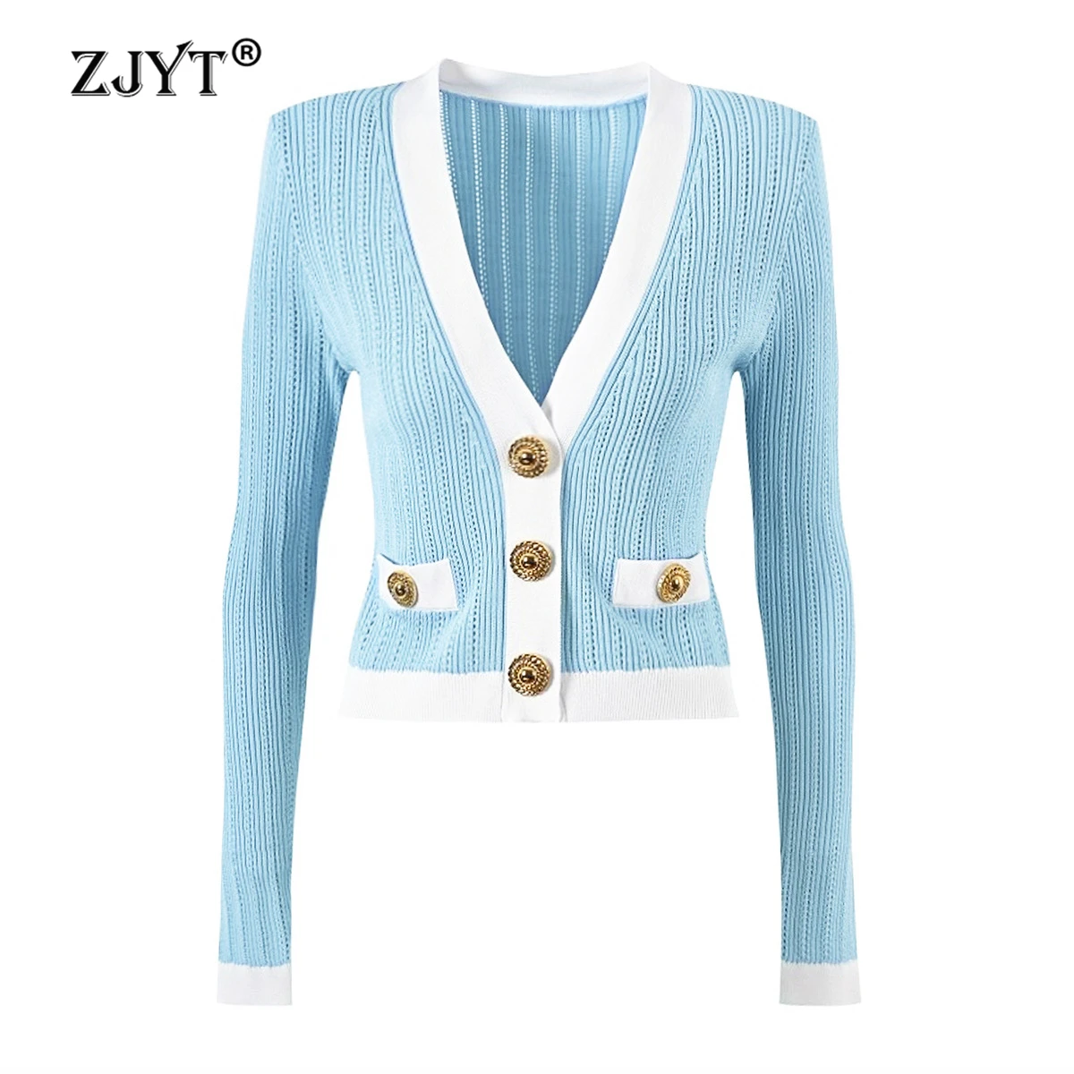 

Распродажа ZJYT: Женские свитера и кардиганы с длинным рукавом, модные вязаные топы для осени и зимы, женские джемперы и трикотажные изделия