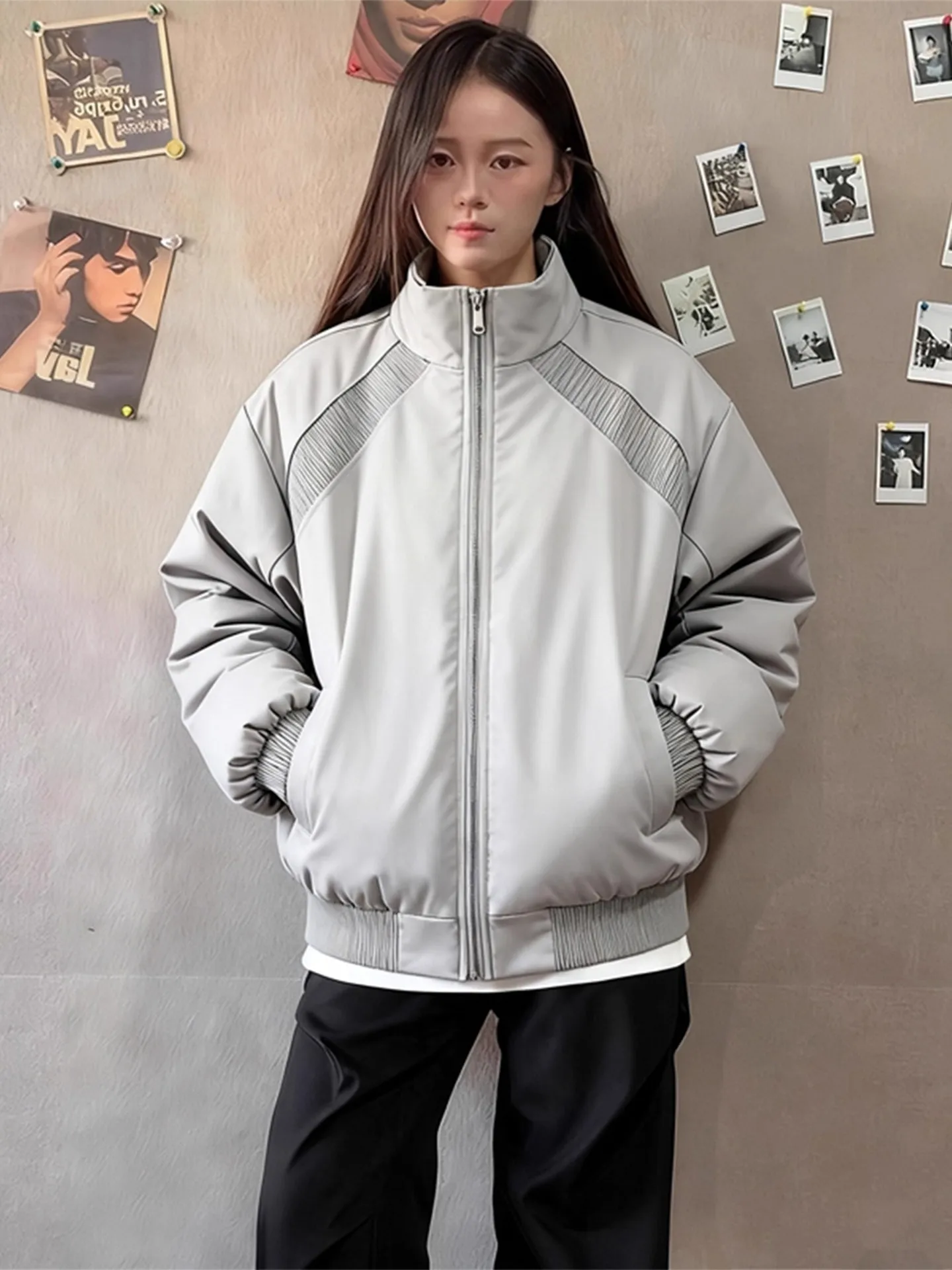 

Модный осенне-зимний мужской хлопковый бейсбольный жилет Jaet, тройная футболка с застежкой-молнией, ort Sle Faionable