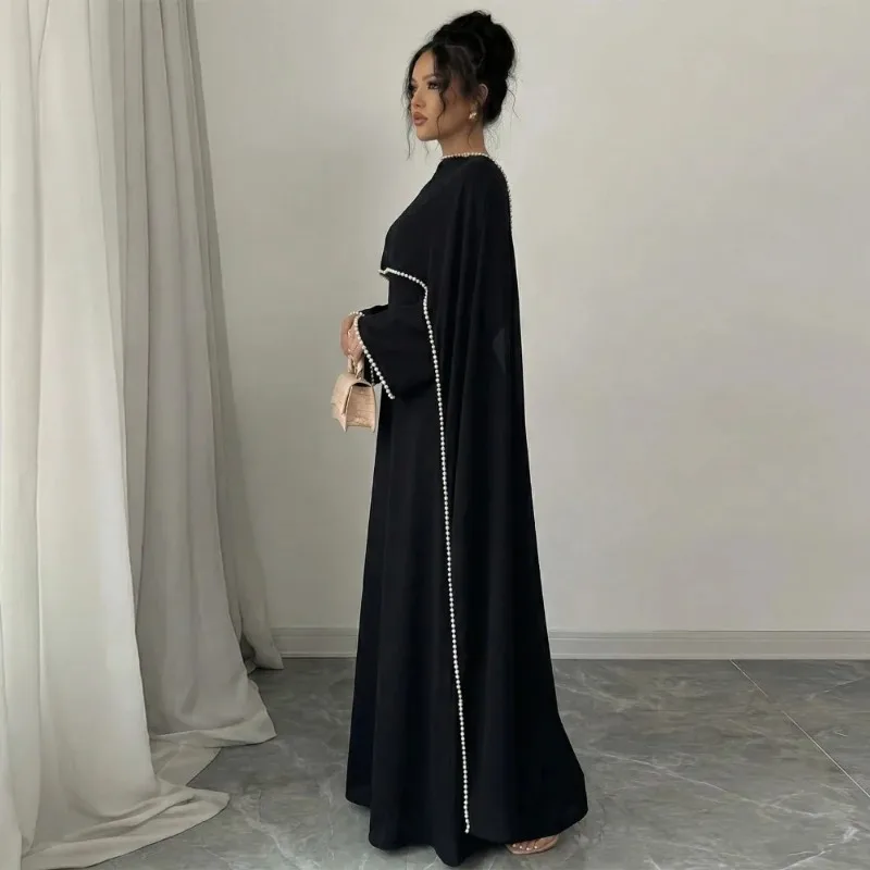 Morocco Dress for Women Beading Muslim Abaya Dubai Abayas Cloak Cape Set Caftan Robe Diamond Ramadan Kaftan Caftan Jalabiya 2026