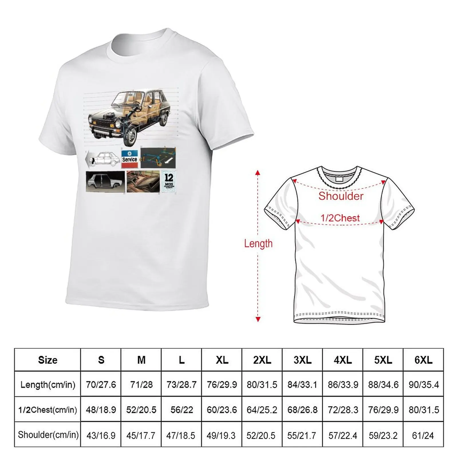 SIMCA 1100 T-Shirt Plus Size Street Style Tee