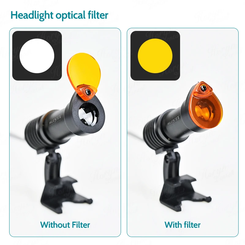 4X 5X 6X Dental Binocular Magnifiger 5W Surgery Ergovision Headlamp Loupes z oświetleniem LED Bateria litowa 300-600mm