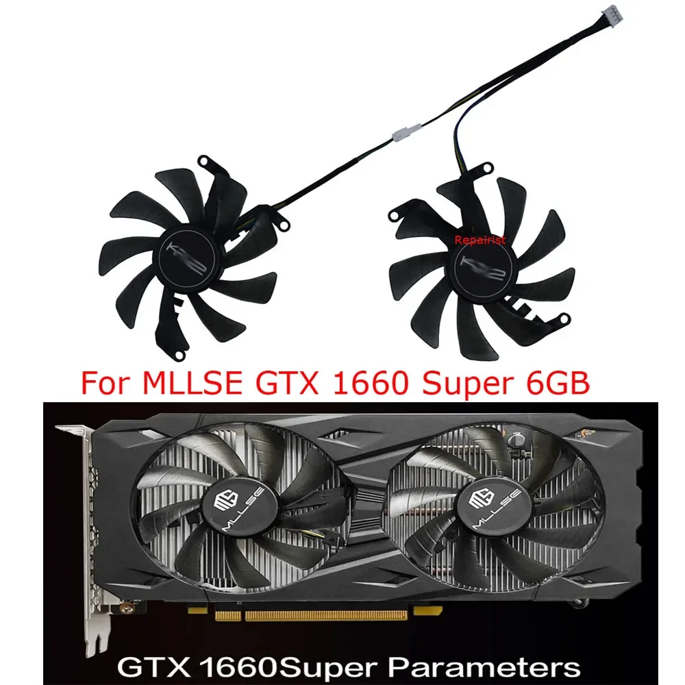 

2Pcs/Set,Graphics Cooler,GPU Cards Fan,T129215SU,For MLLSE RTX 3060 12GB,For MLLSE GTX 1660 SUPER 6G,For MLLSE RTX 2060 SUPER 8G