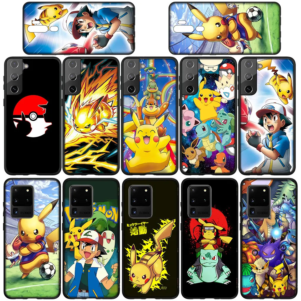 Pokemon Pikachu Cute Soft Casing for Huawei Y7A Y6P Y5P Y6 Y7 Y9 Prime 2018 2019 Y8P Y9A Y8S Y9S P Smart Phone Cover Case