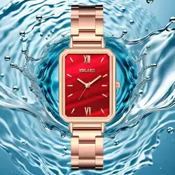 Women Watches Simple Fashion Ladies Quartz Watch Rose Gold Stainless Steel Diamond Luxury Wristwatch